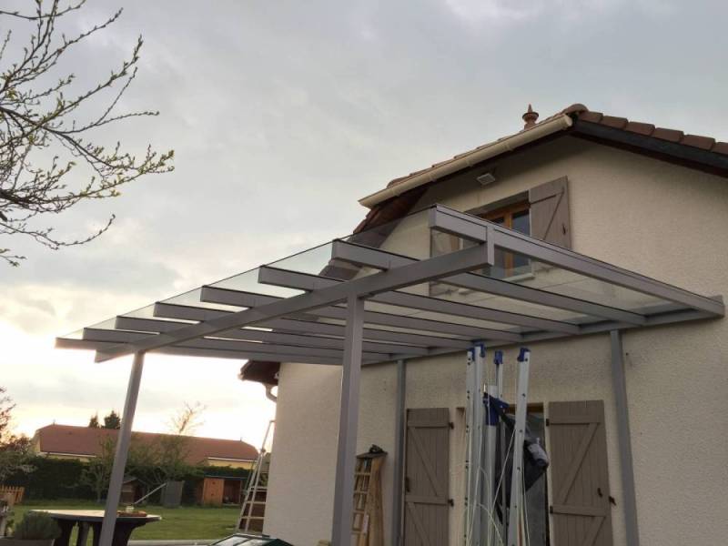 Pergola en acier vitrée à Vienne